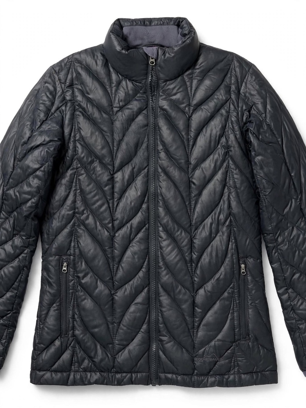 Eddie Bauer Black Quilted Packable Puffer Jacket